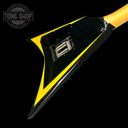 Back angle of Used ESP Alexi Laiho Signature Black with Yellow.