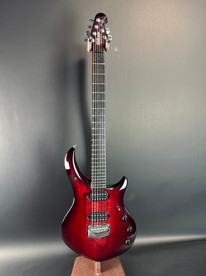 Full front of Used Ernie Ball Petrucci Monarch Majesty Red.