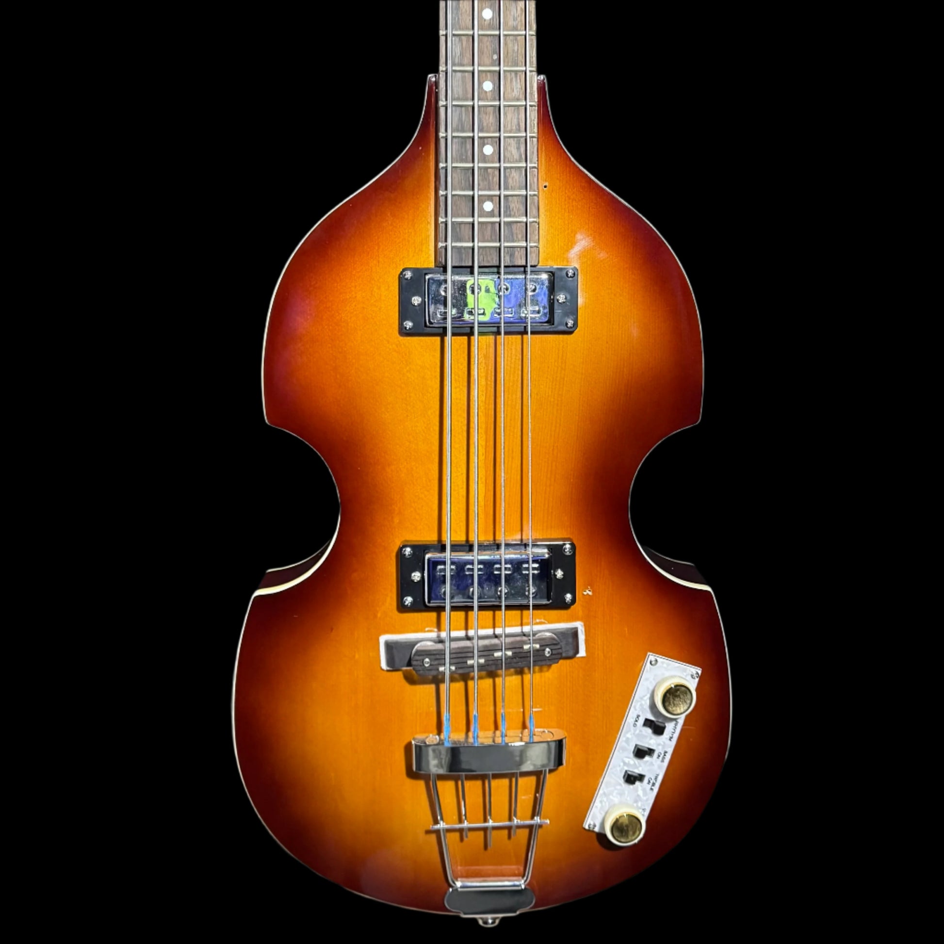 Front of Used Hofner Ignition Bass Hi Series Sunburst TSS4939