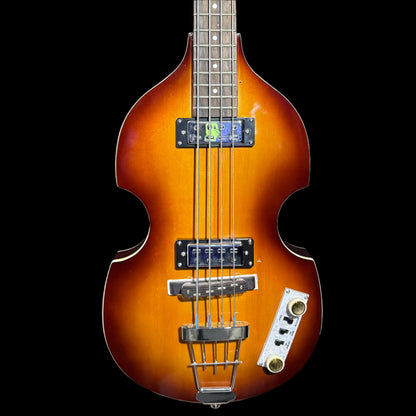 Front of Used Hofner Ignition Bass Hi Series Sunburst TSS4939