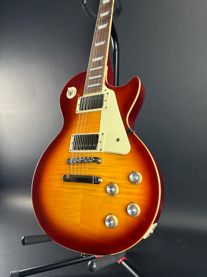 Front angle of Used Epiphone Les Paul Standard Sunburst.