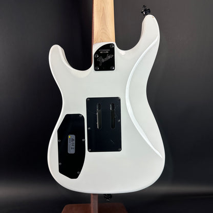 Back of Used Fender Limited Edition HM Strat Bright White.