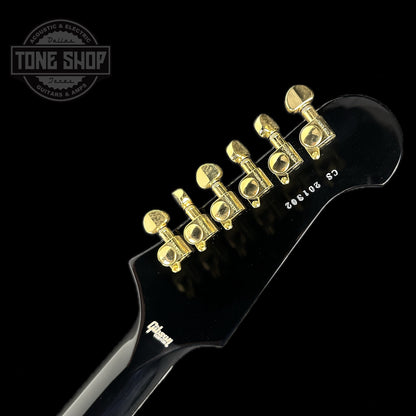 Back of headstock of Used Gibson Custom Shop Firebird Ebony.