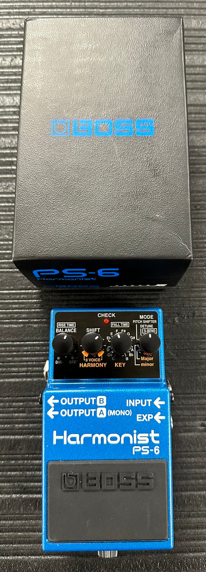 Top with box of Used Boss PS-6 Harmonist Pedal w/Box TSS4424