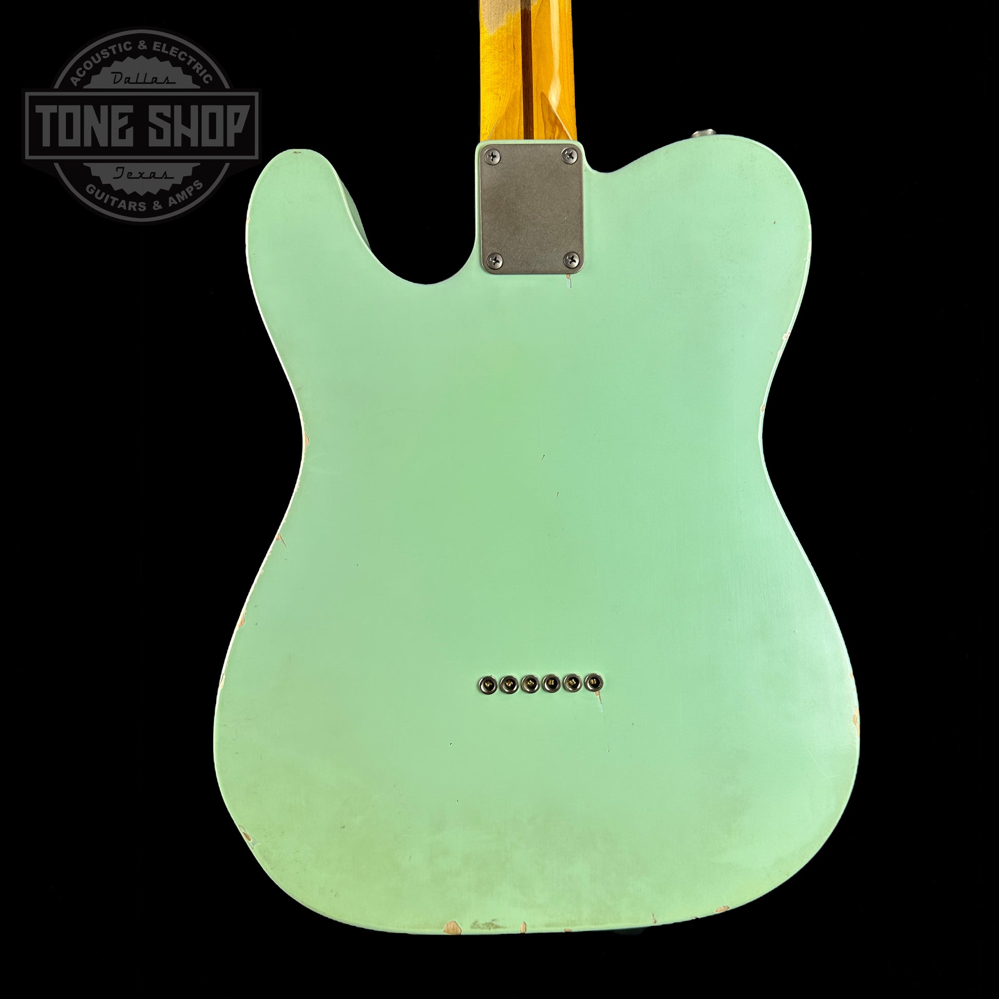 Back of Used Nash T-57 Surf Green.