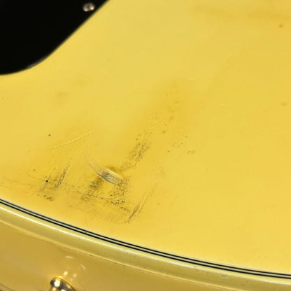 Damage on back of body of Vintage 1976 Gibson Les Paul Custom White.