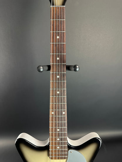 Fretboard of Used Danelectro '59 DC Blackburst.