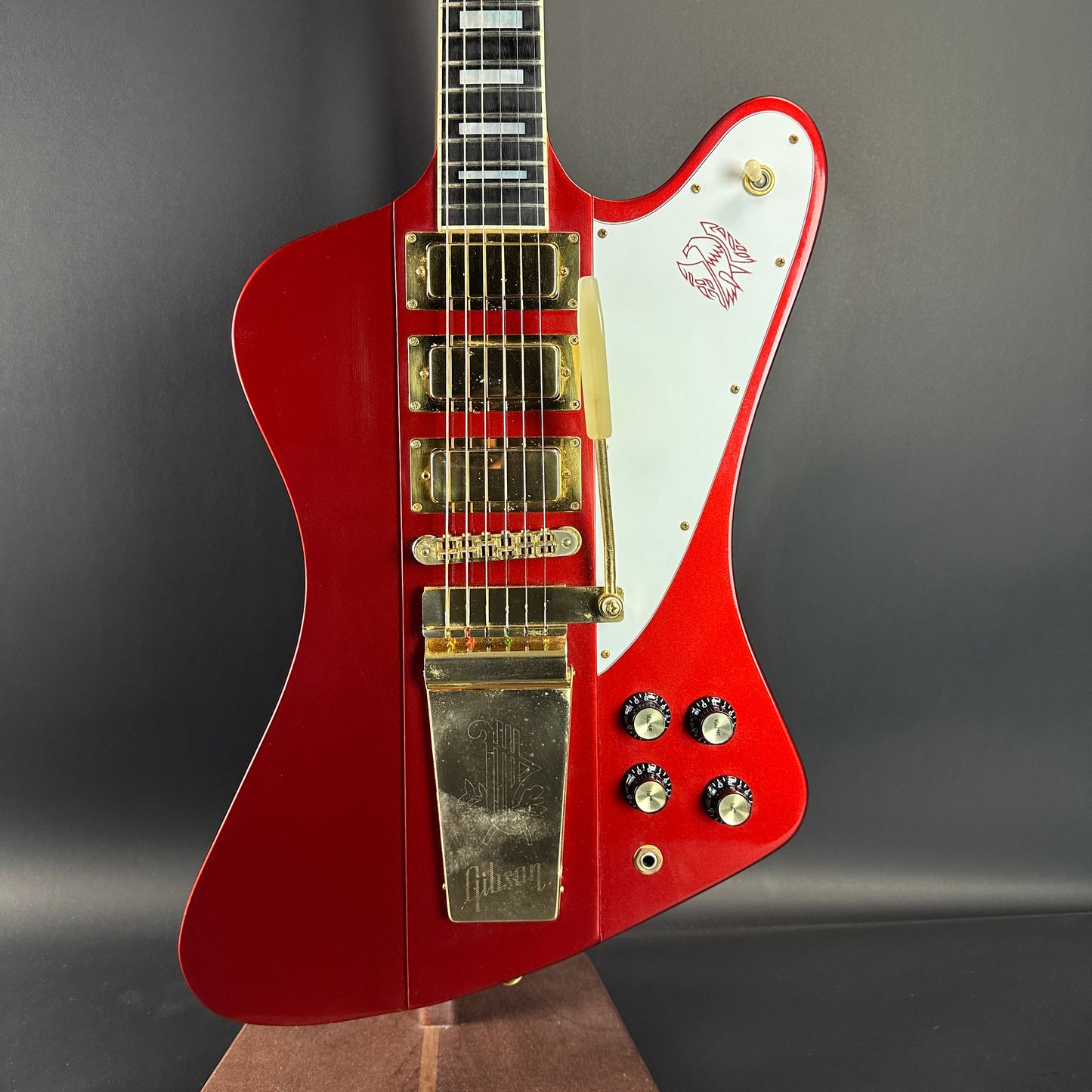 Front of Used 2006 Gibson Firebird VII Red Metallic.