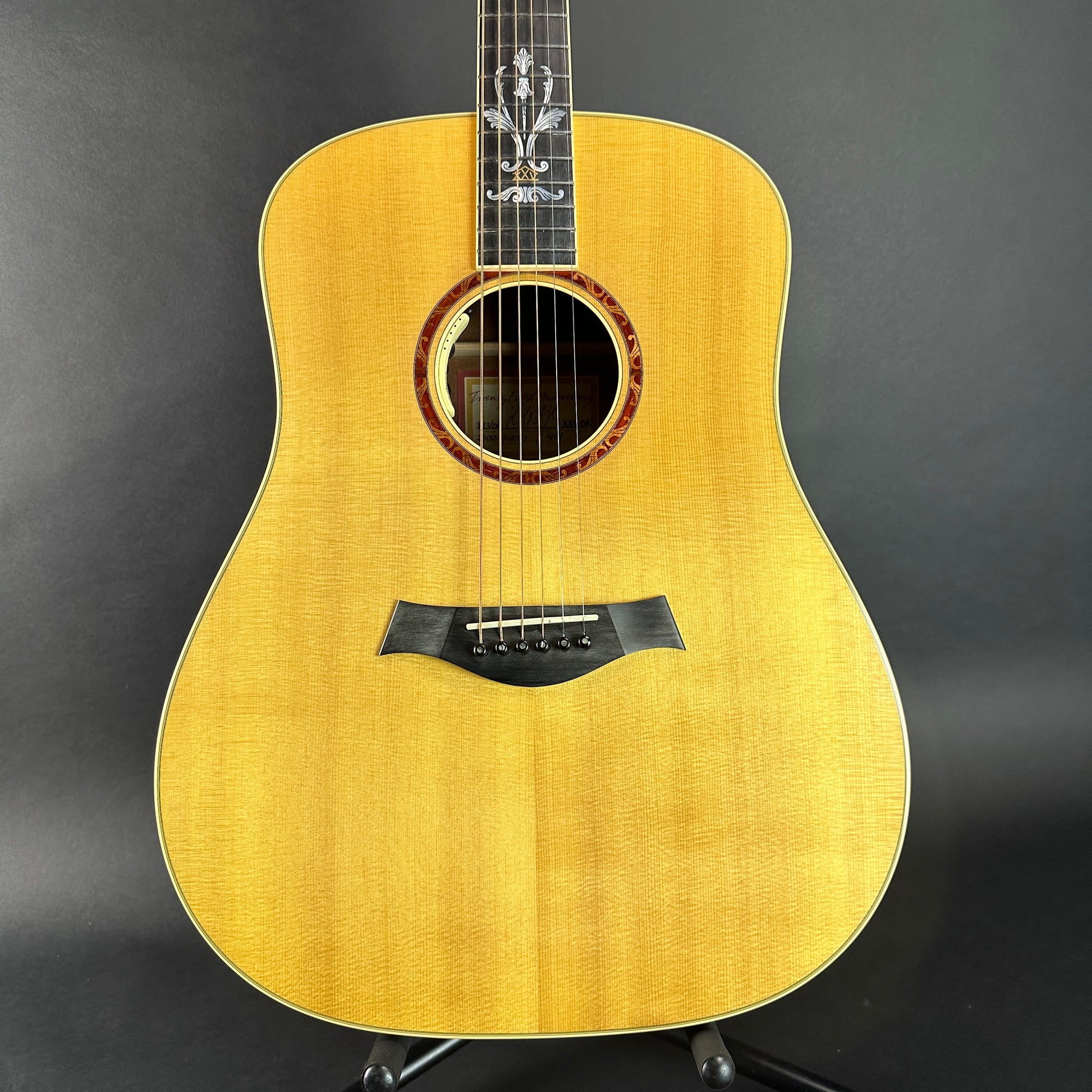 Front of Used Taylor XXV-DR 25th Anniversary.