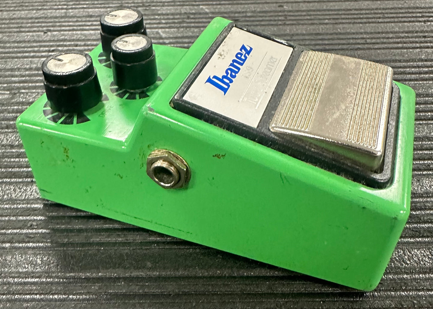 Side of Used Ibanez TS9 Tube Screamer Overdrive TSS4214