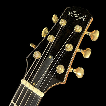 Front of headstock of Used 2008 R. Taylor Style 1.