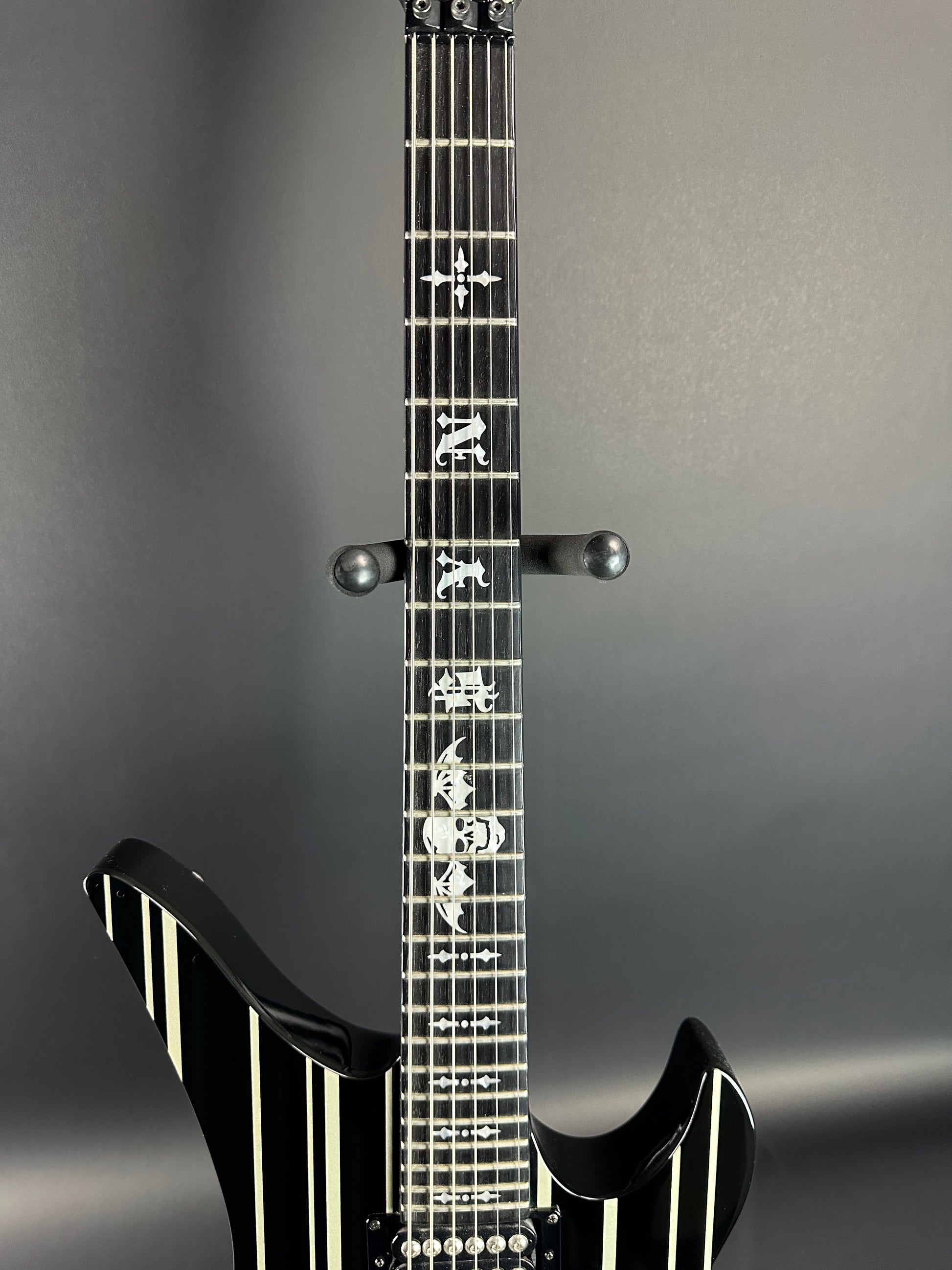 Fretboard of Used Schecter Synyster Gates.