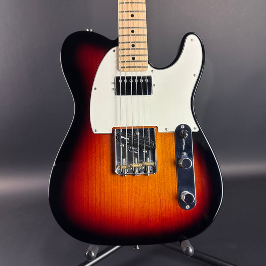 Front of Used Fender American Performer Telecaster 3-Color Sunburst.