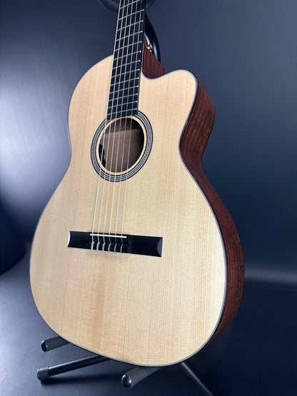 Front angle of Used Martin 000C Nylon.