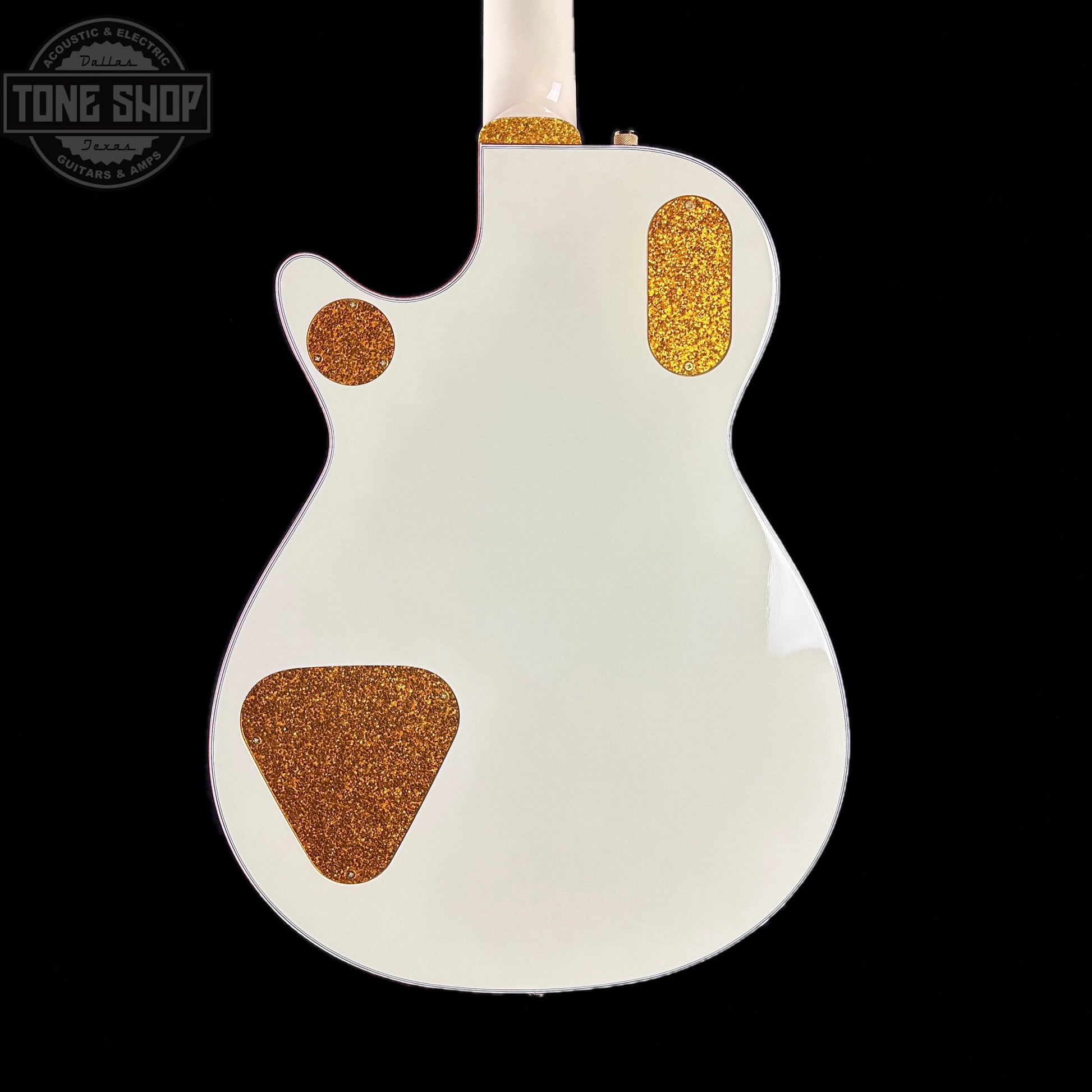 Back of body of Used Gretsch G6134T-58 Vintage Select Edition 58 Penguin Vintage White.