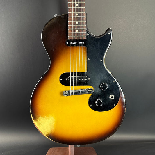 Front of Used Gibson Melody Maker Sunburst.