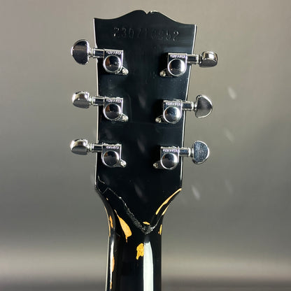 Back of headstock of Used Gibson SG Modern Trans Ebony Fade.