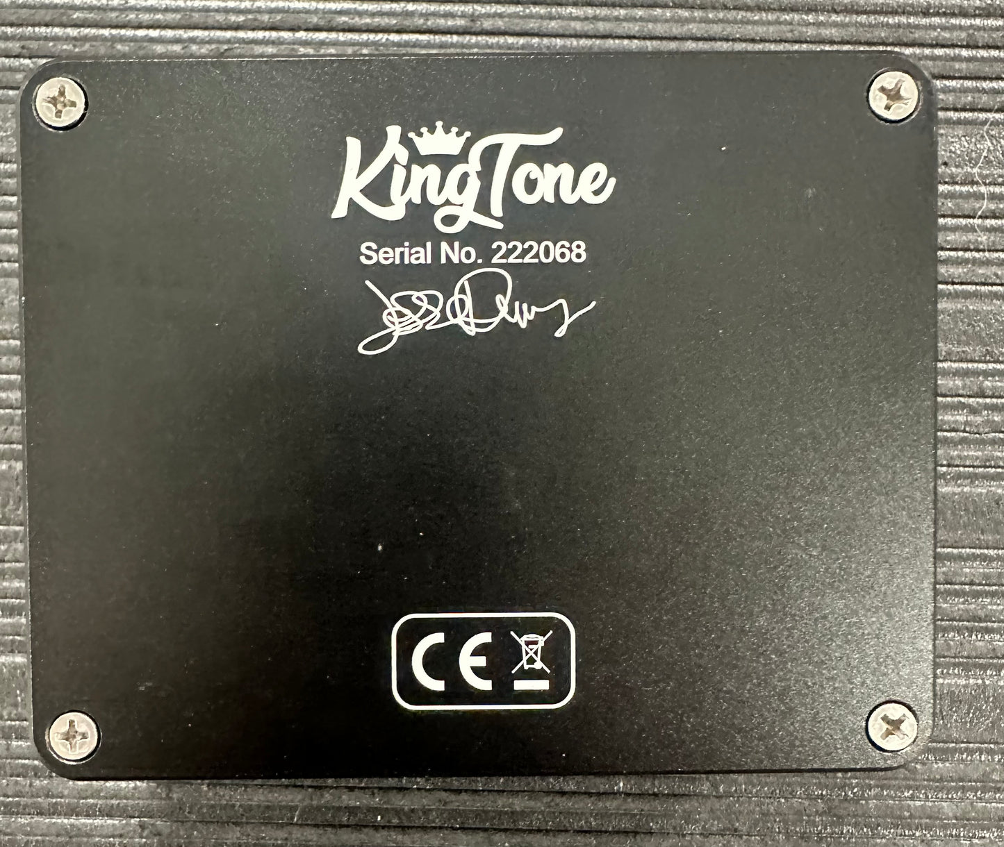 Bottom of Used Kingtone Duelist V2 Dual Overdrive Pedal TSS4456