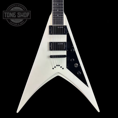 Front of Used ESP Custom Shop DV8 Dave Mustaine White.