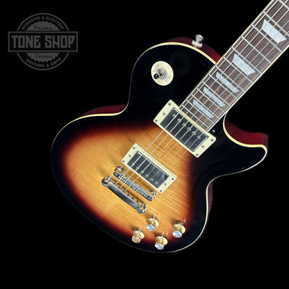 Front angle of Used Epiphone Les Paul Standard '60s Bourbon Burst.