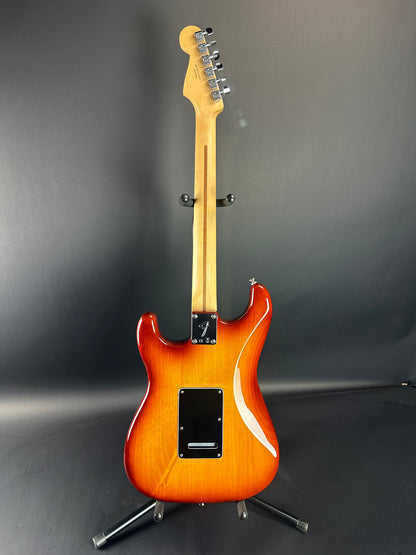 Full back of Used Fender Player Stratocaster Plus Top Sunburst.