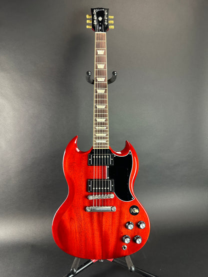 Full front of Used 2019 Gibson '61 Reissue SG Cherry.