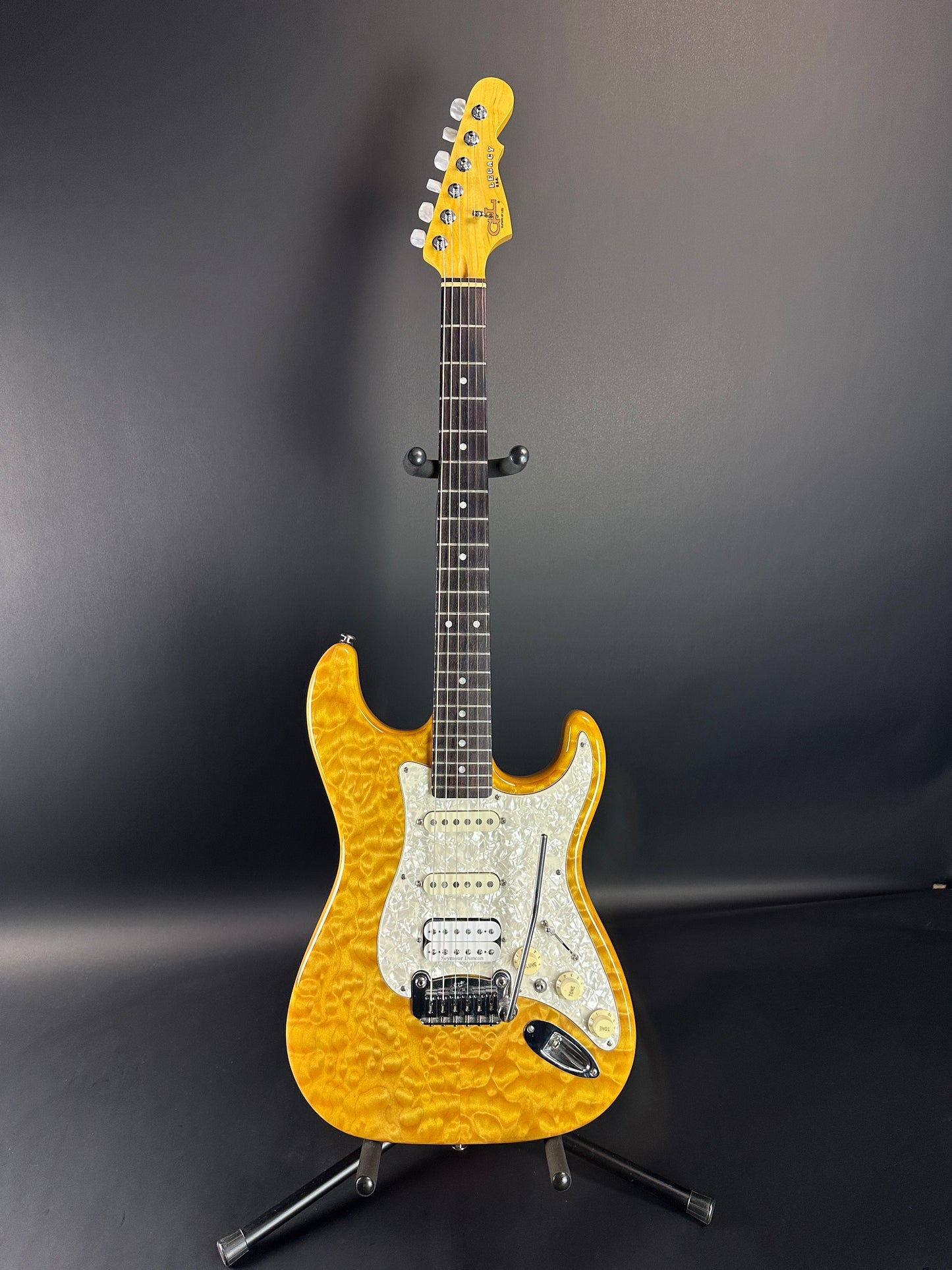 Full front of Used G&L Legacy HSS Quilt Top.