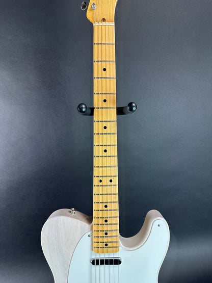 Fretboard of Used Fender Custom Shop Vintage Custom Time Capsule 58 Tele White Blonde.