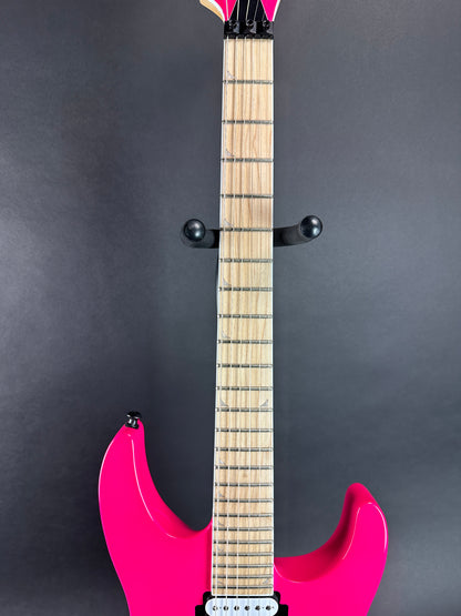 Fretboard of Used Jackson Pro Series SL2M Magenta.