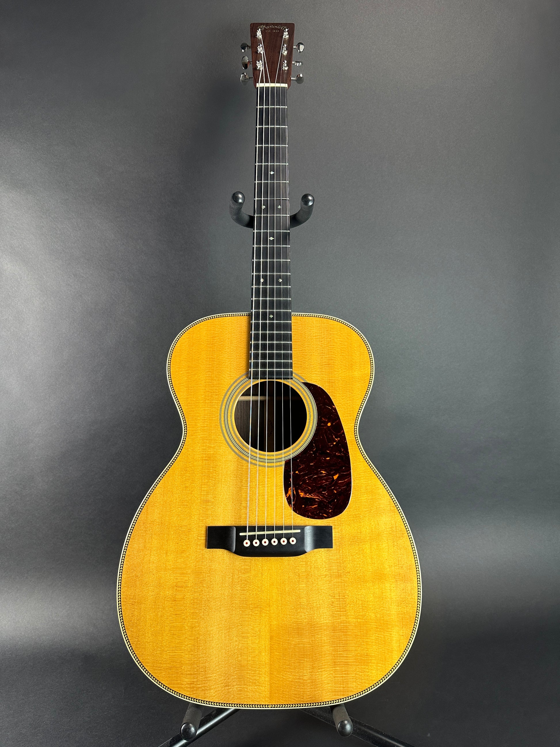 Full front of Used Martin 00-28 Natural.