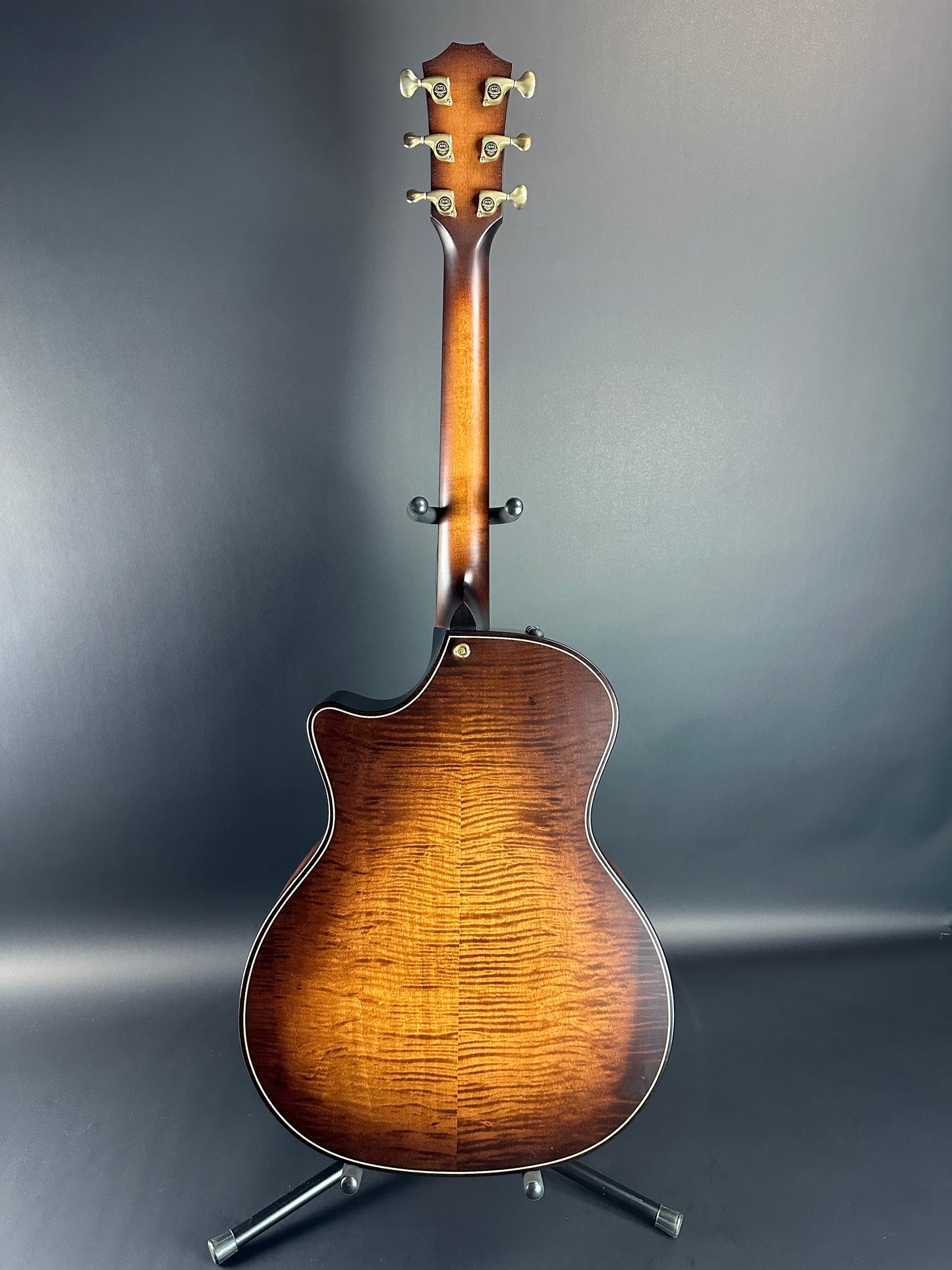 Full back of Used Taylor 614ce Builder's Edition Natural.