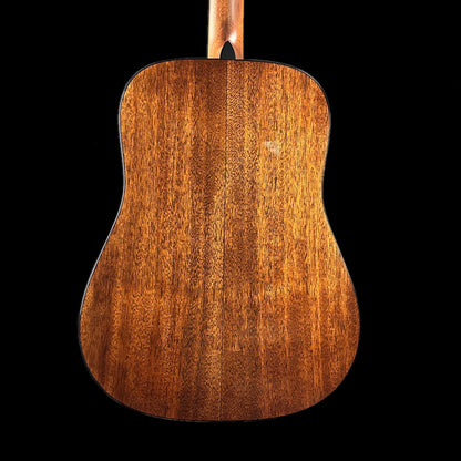 Back of body of Martin Custom Shop 18 Style Dread Adirondack/Mahogany.