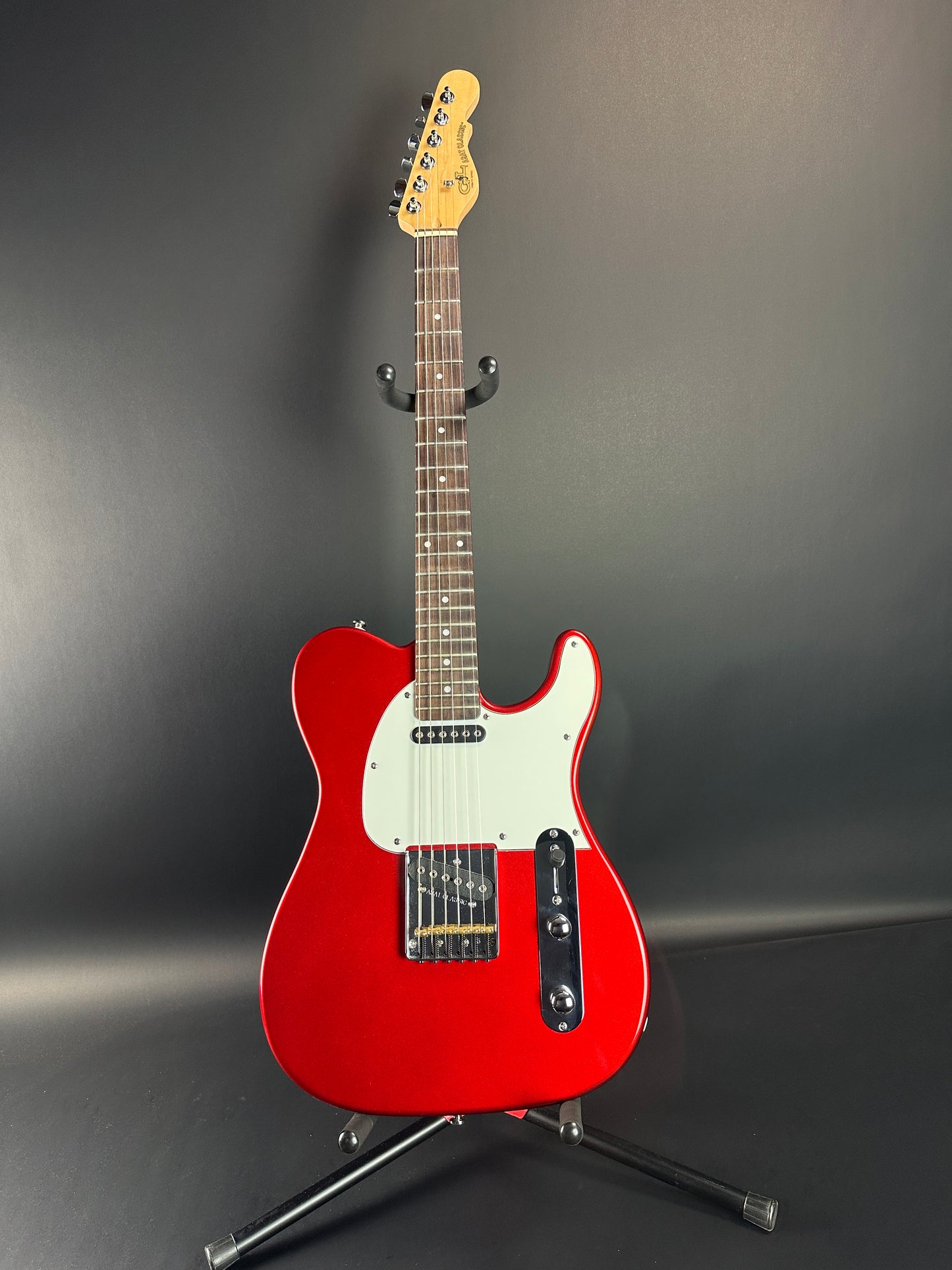 Full front of Used G&L Tribute ASAT Classic Red.