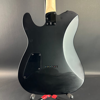 Back of Used Squier Jim Root Tele Black.