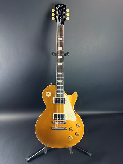 Full front of Used Gibson Les Paul Standard 50s Gold Top.