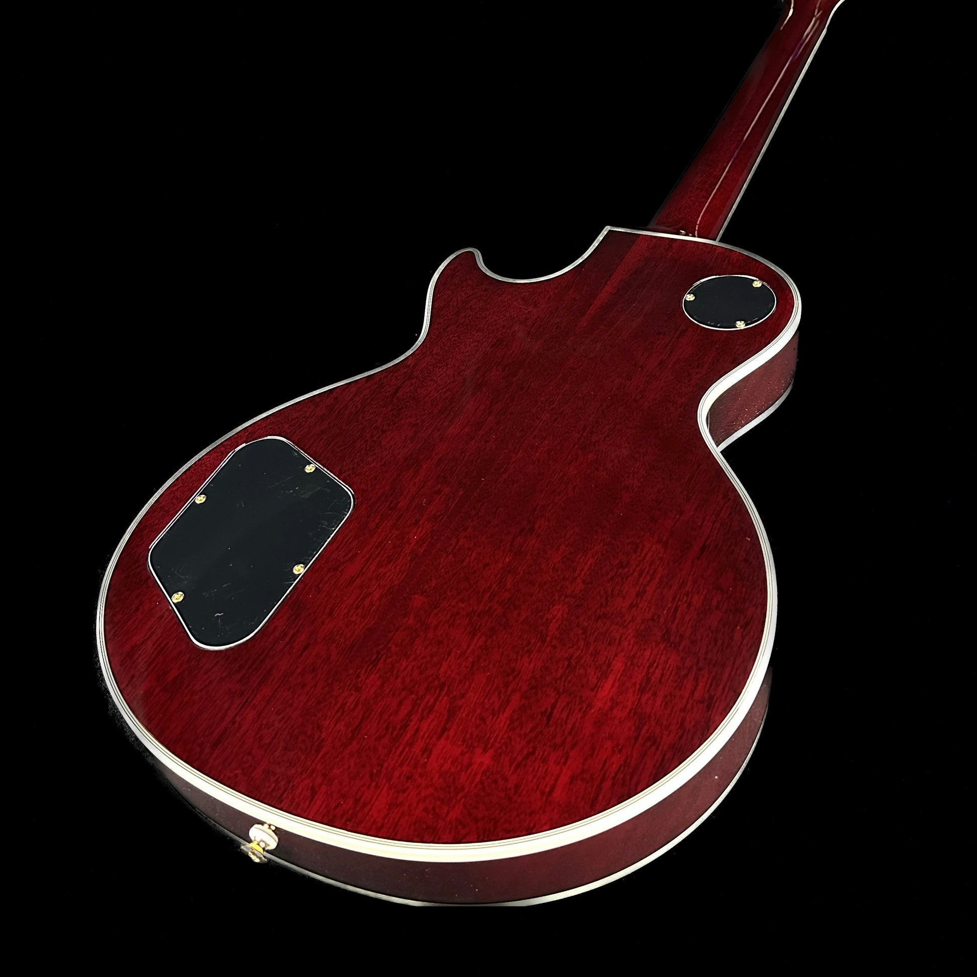 Back angle of Used Tokai LC156 Wine Red.