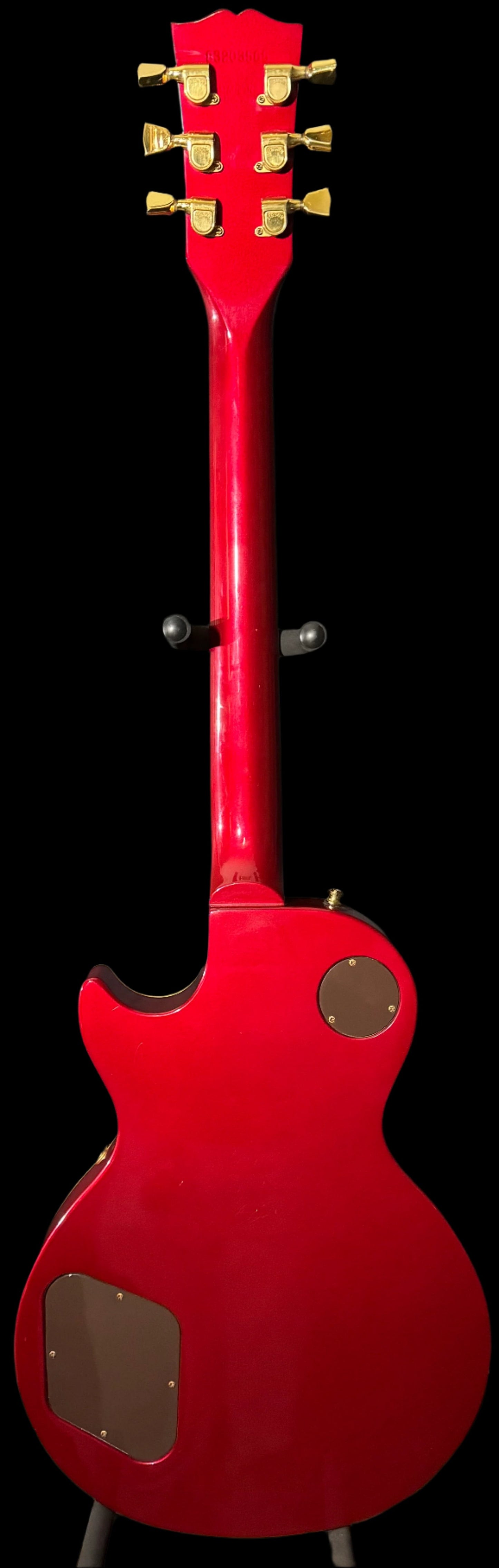 Full Back of Used 1983 Gibson Les Paul Standard Candy Apple Red w/ Chainsaw Case TSS4932