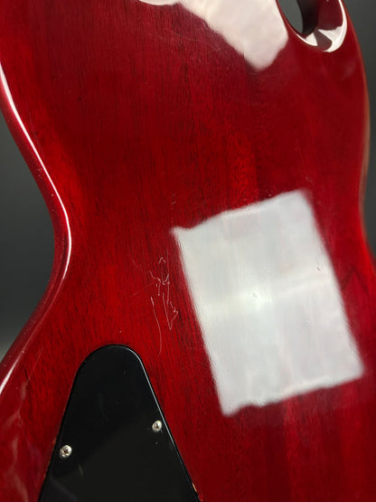 Scratches on back of Used Gibson SG Jr Cherry.