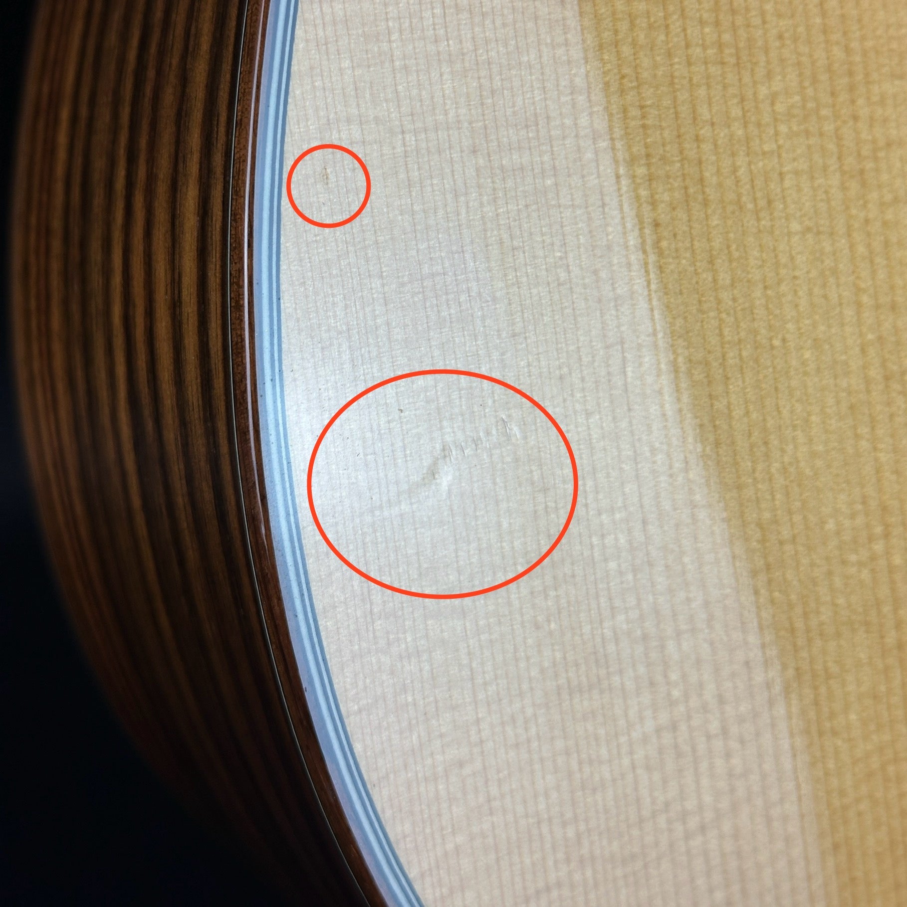 Marks on body of Used Taylor 710.