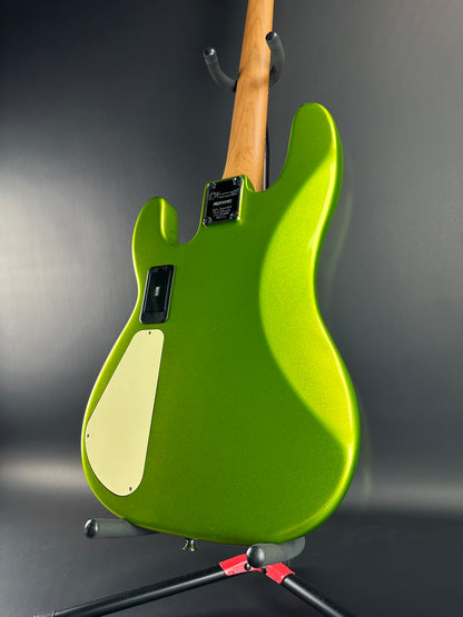 Back angle of Used Charvel San Dimas Bass PJ IV Green.