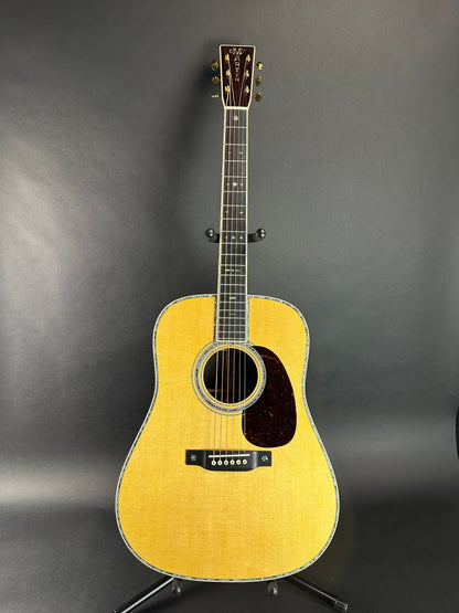 Full front of Used Martin D-42 Natural.