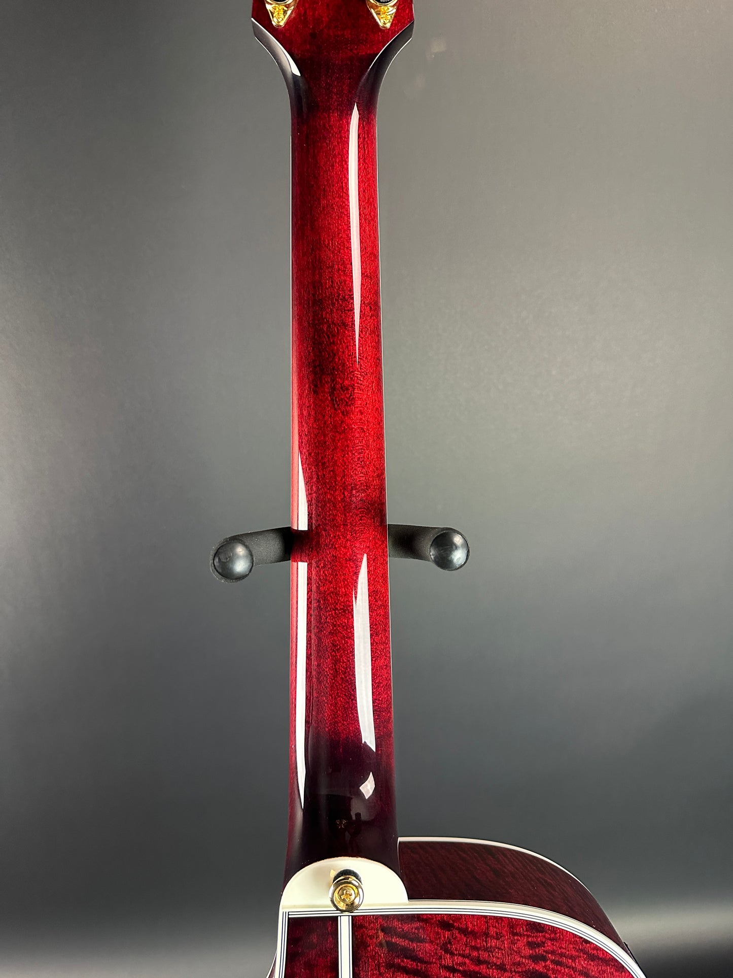 Back of neck of Used Takamine TSP158C Red.