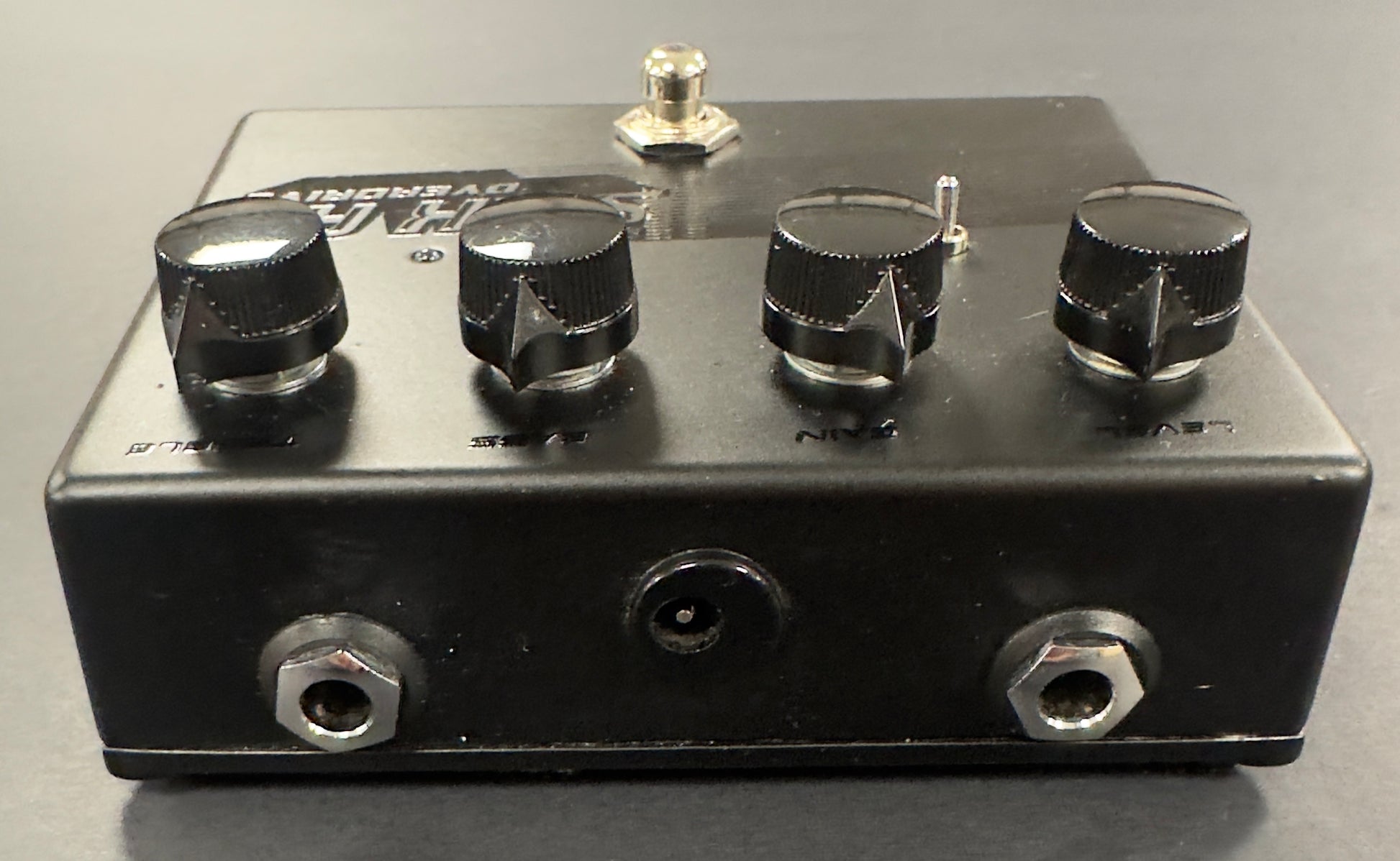 Back of Used Bondi Effects "Sick As" Overdrive Black Out Pedal w/Box TSS4895