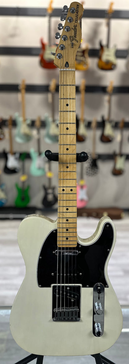 Full front of Used 2018 Fender Deluxe Nashville Telecaster White Blonde TSS4242