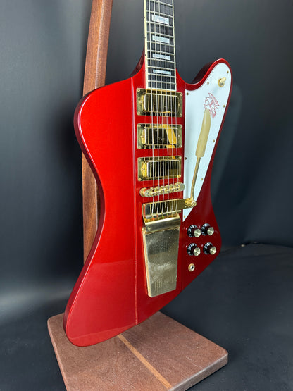 Front angle of Used 2006 Gibson Firebird VII Red Metallic.