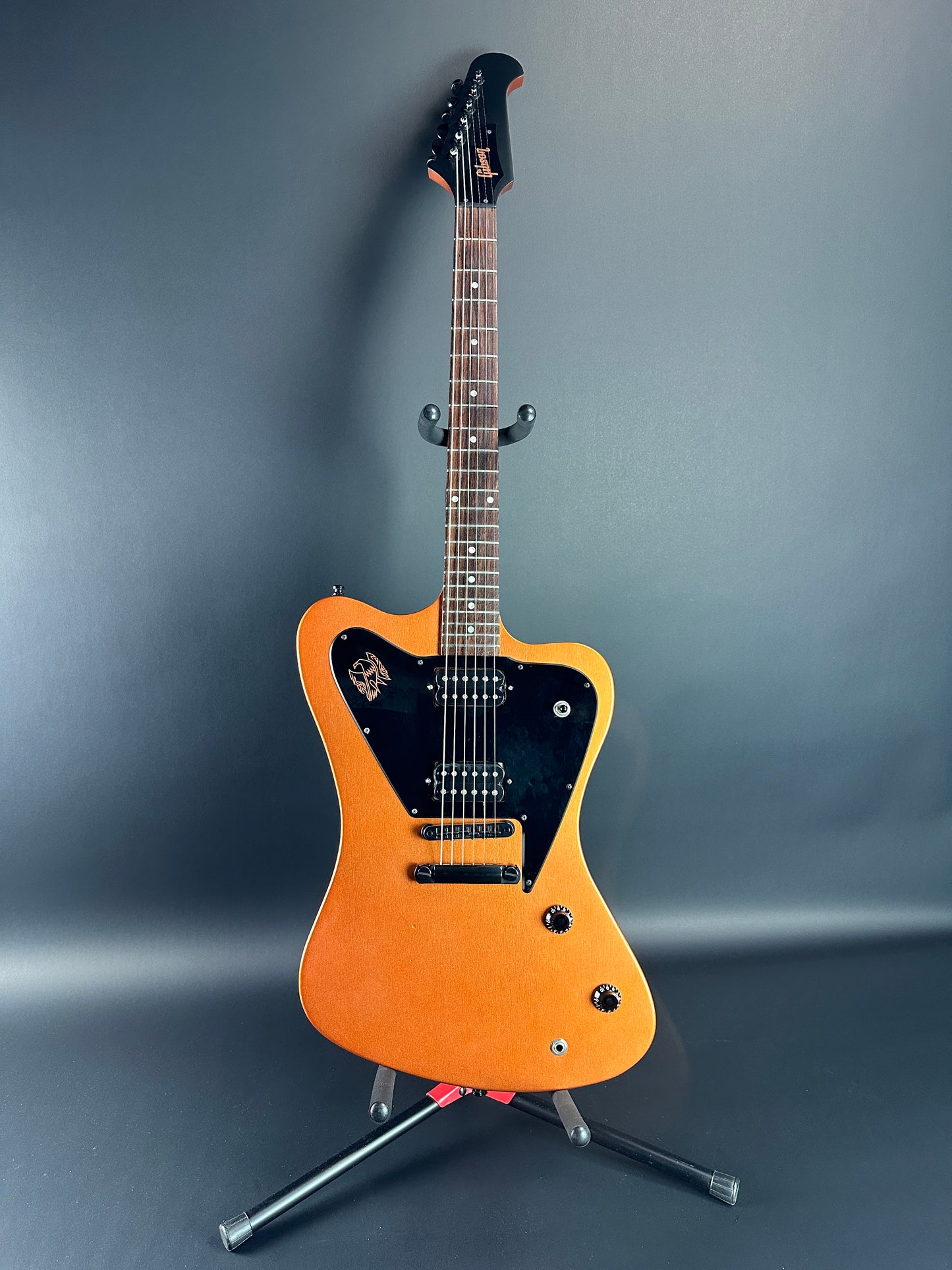 Full front of Used Gibson Non-Reverse Firebird Limited Edition Vintage Copper.