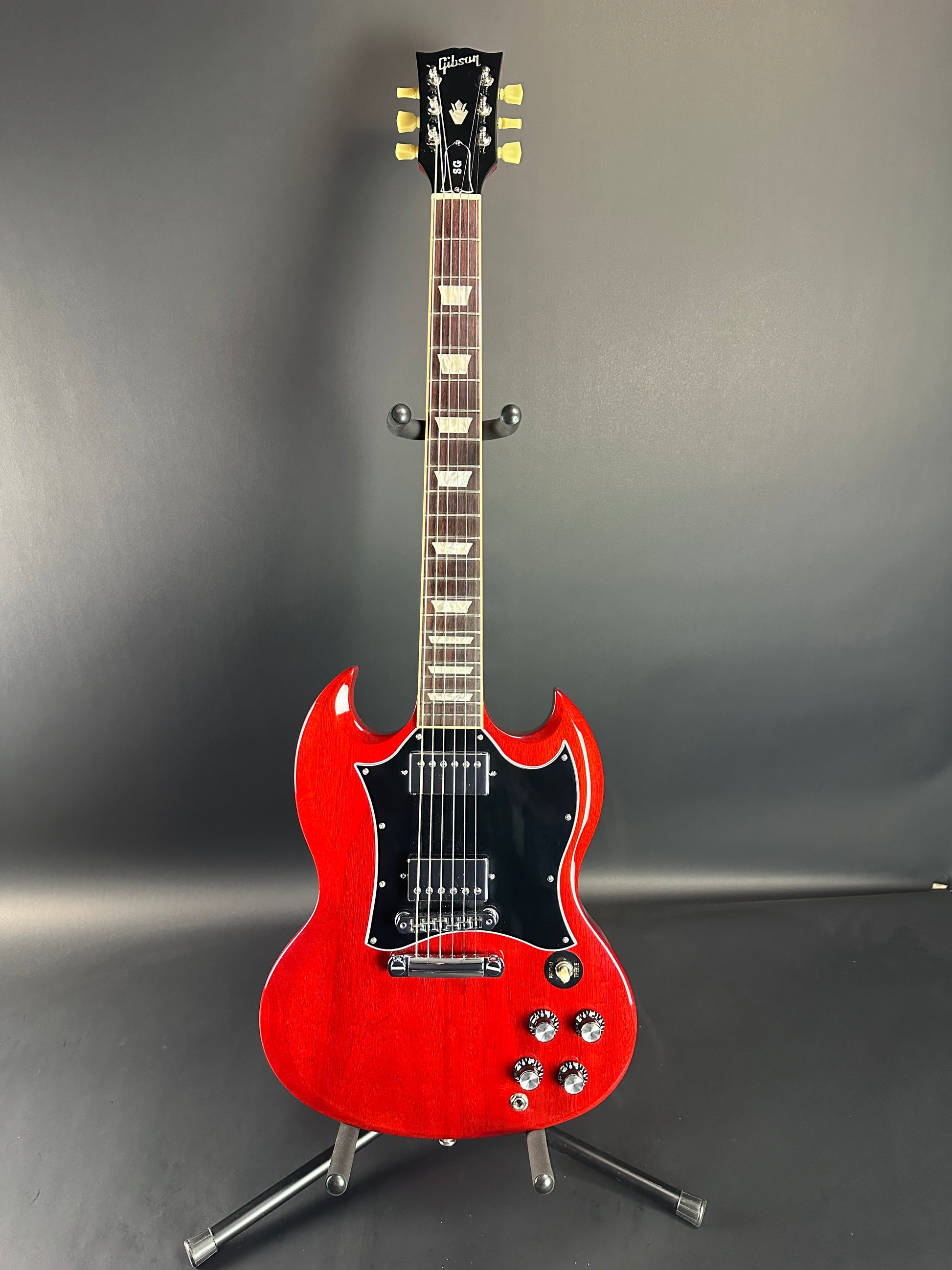 Full front of Used Gibson SG Standard Cherry.