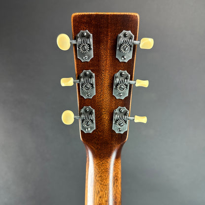 Back of headstock of Used Martin 000-17 Streetmaster.