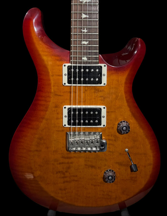 Front of Used 2021 PRS S2 Custom 24 Cherry Sunburst w/bag TSS5000