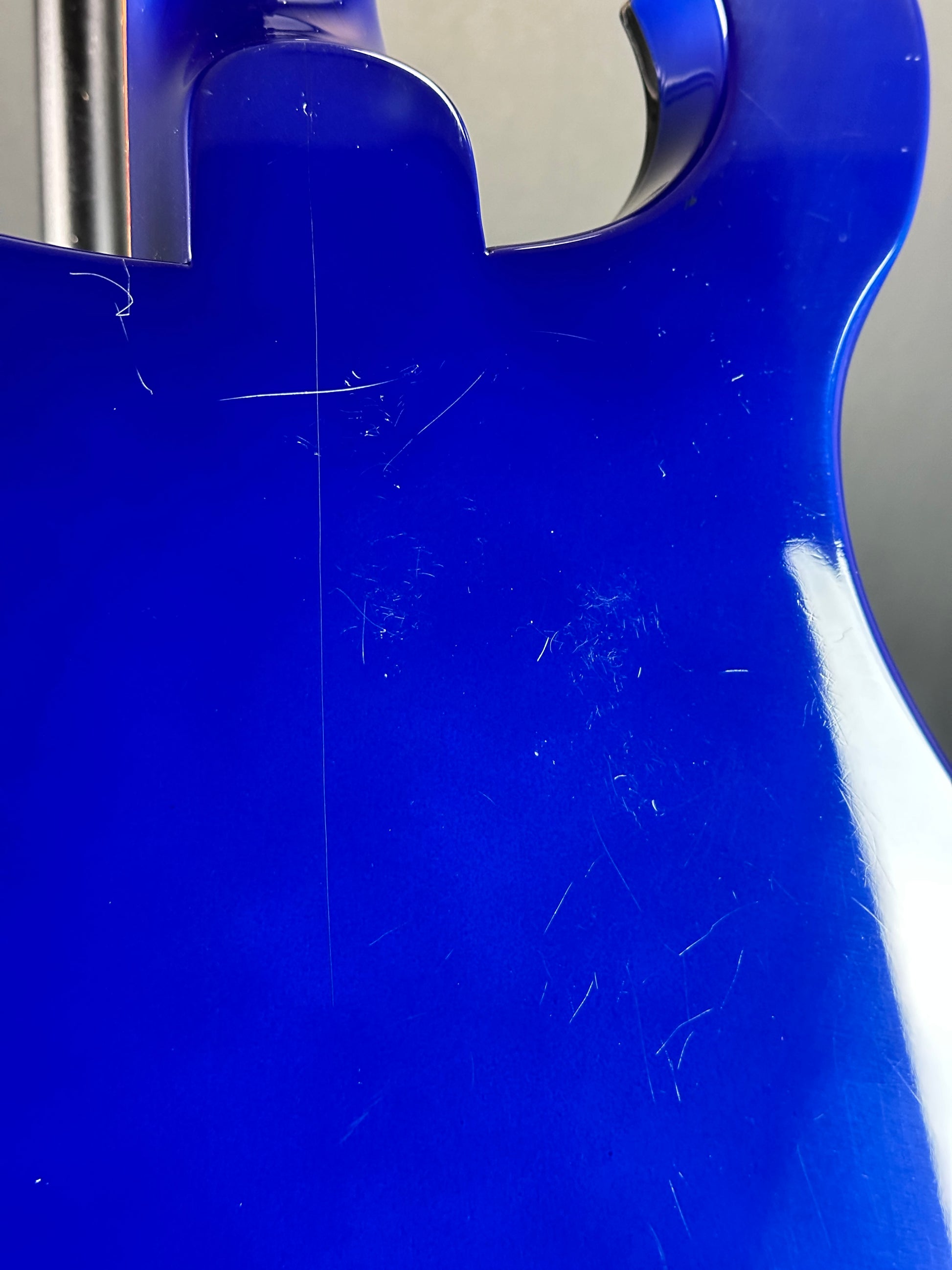 Marks on back of Used 1988 Rickenbacker 620 Midnight Blue.